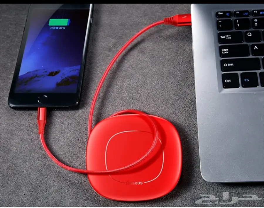 سلك شحن للآيفون من شركة BASEUS مع حافظة (image 3)