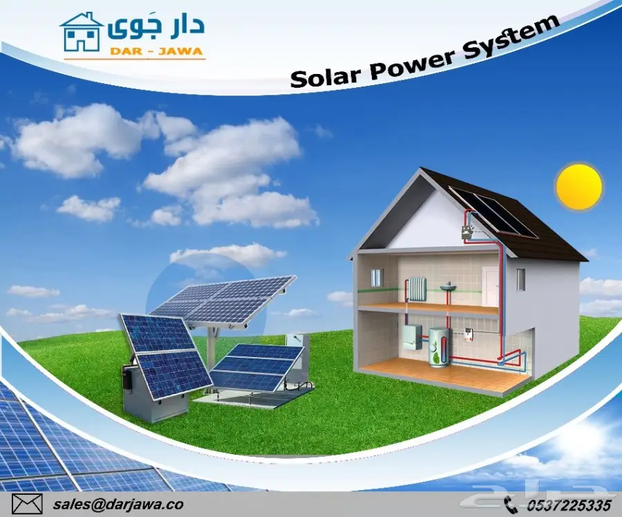 الواح طاقة شمسية وحلول متكاملة لتوفير الطاقة