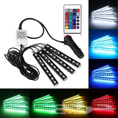 led للسيارة 12لون بسعر مميز 
