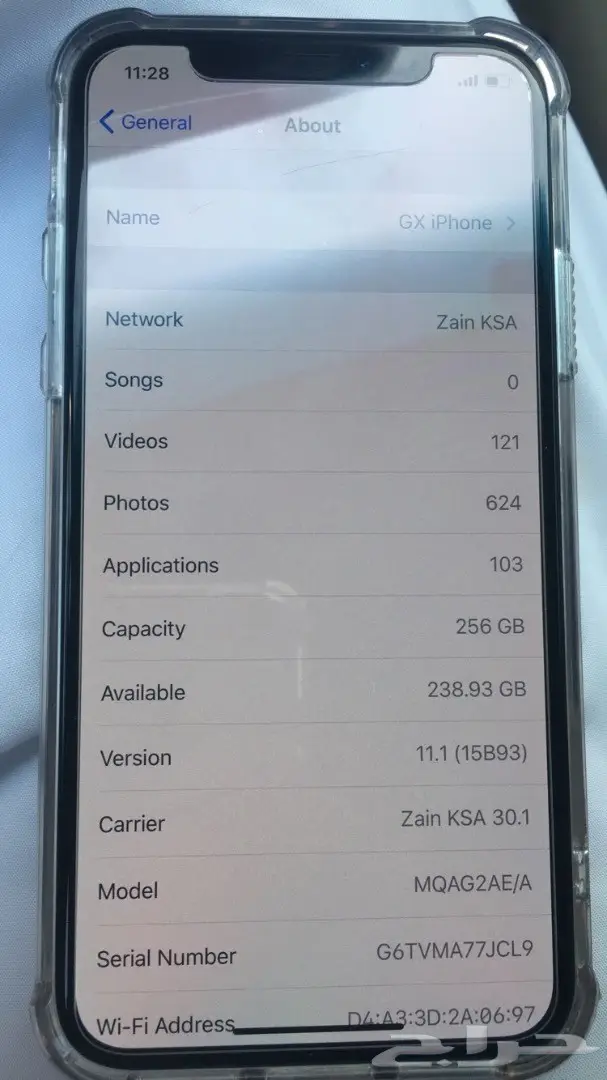 ايفون 10 X حجم 256جيجا نظيف جدا ضمان زين (image 3)