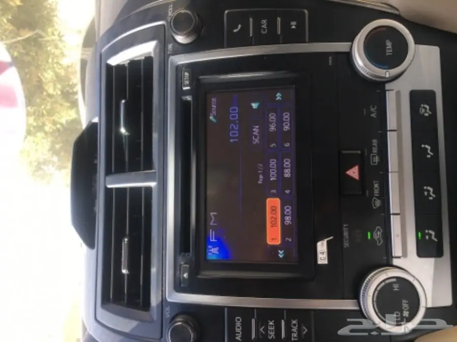 شاشة كامري من 2012 الى 2017