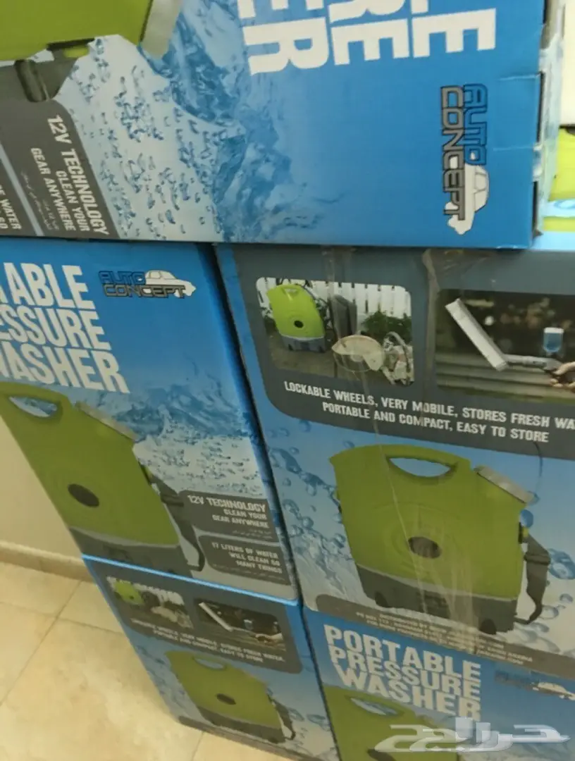 مضخة ماء لغسيل السيارات تحمل ع الكتف وتشحن12v (image 1)