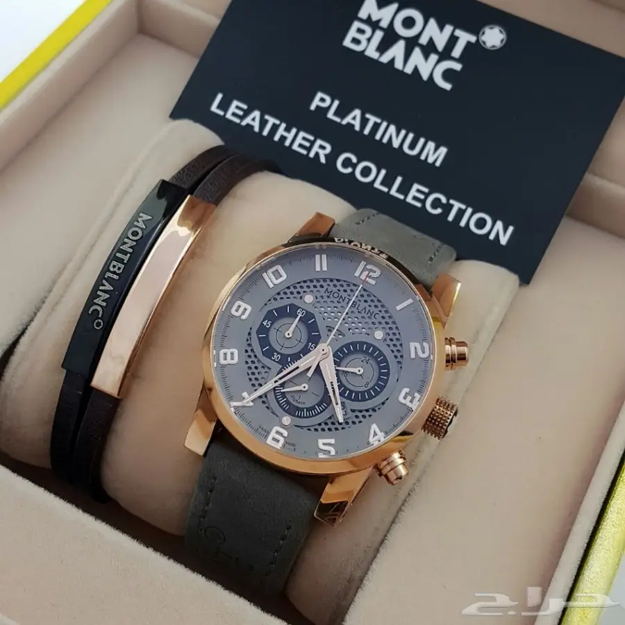 منت بلانك العالمية ساعة رجالي درجة أولى (image 1)