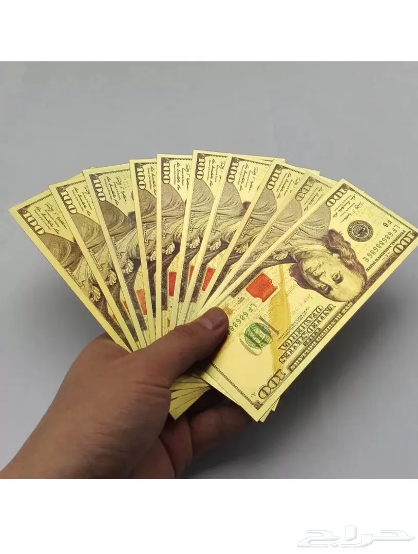 عدد 10 فئة 100 دولار مذهبه (image 1)