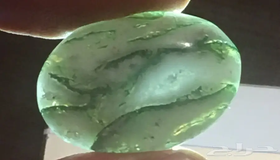 عقيق مكتوب اسم محمد وآخر علي 