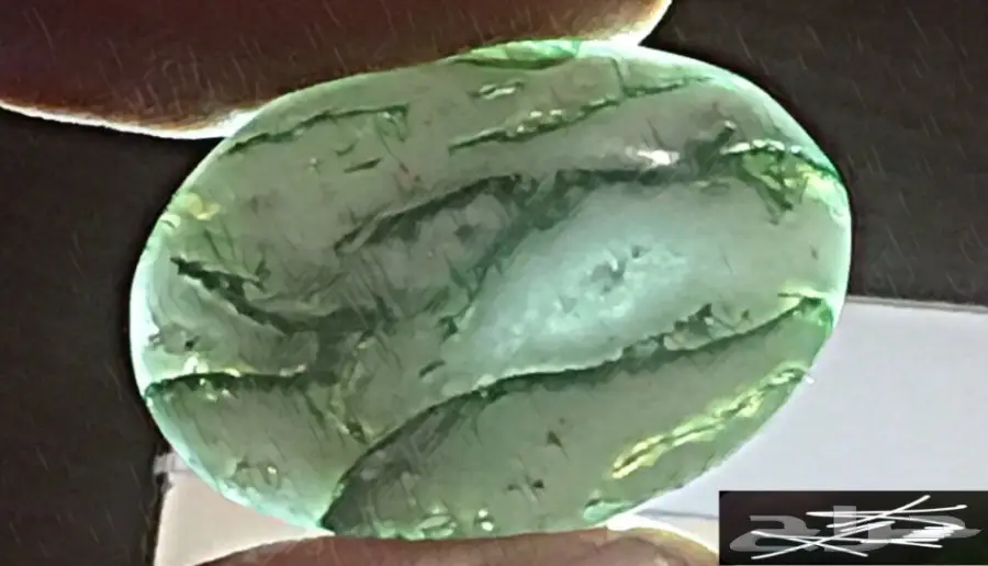 عقيق مكتوب اسم محمد وآخر علي  (image 1)