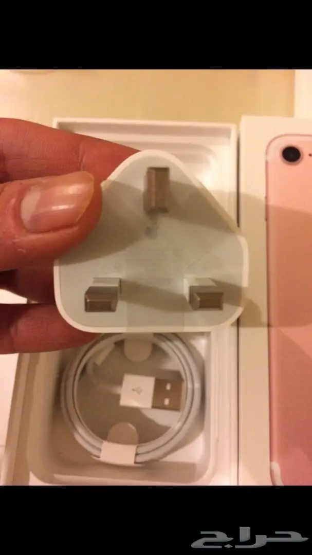 سماعات و شاحن ايفون اصليه وكاله من الكرتون (image 6)