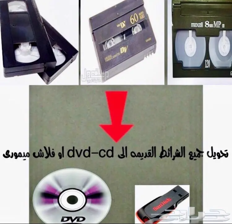 تحويل اشرطة الفيديو القديمه الى dvd-usb (image 1)