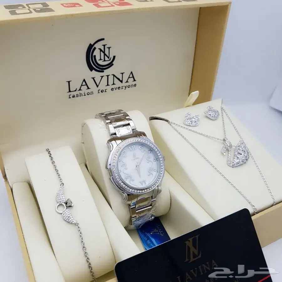  ساعات لافينا نسائي سل استيل مرة رووعة (image 3)