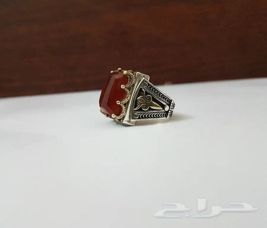 خاتم عقيق يمني رماني نادر وفريد - فرصة لا تُفوّت! (image 7)