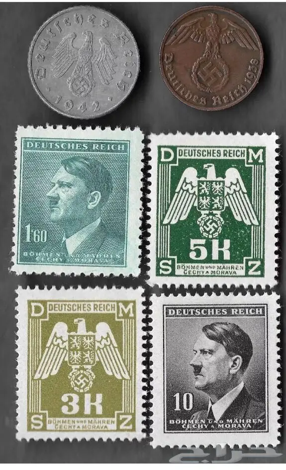 مجموعة طوابع نادرة - هتلر والنازية