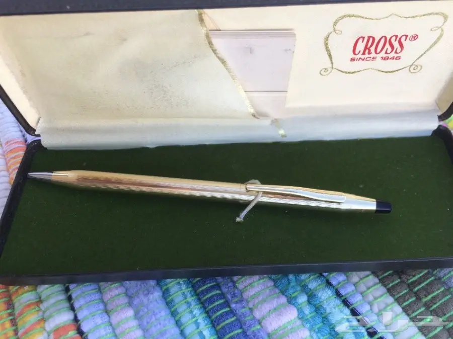 أقلام باركر وكروس مطلي ذهب عيار 12