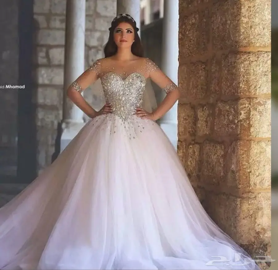 فستان زفاف فساتين عرايس اقل من 1000 ريال (image 7)