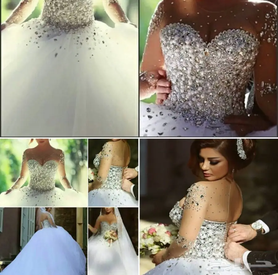 فستان زفاف فساتين عرايس اقل من 1000 ريال (image 9)