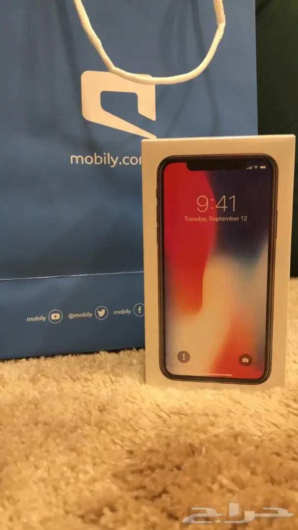 ايفون x رمادي 256