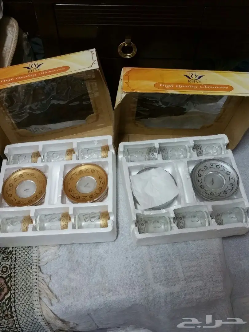 مجموعةفناجين شاهي وسلةحديدجديدةجديدةة  (image 13)