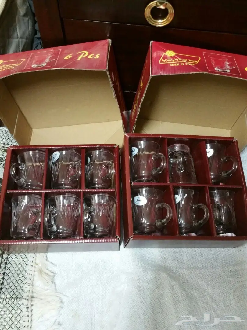 مجموعةفناجين شاهي وسلةحديدجديدةجديدةة  (image 16)