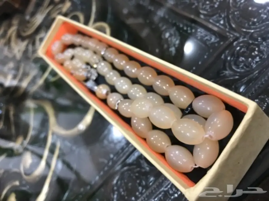 للبيع سبحة عقيق حجر اصلي 