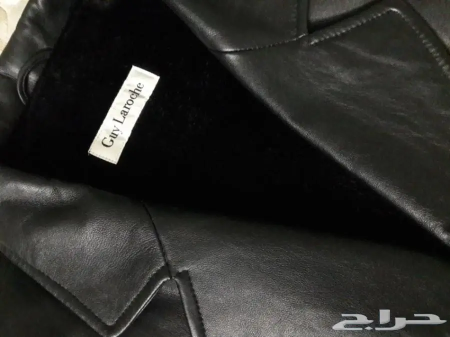 بالطو طويل فرنسي Guy laroche جلد خروف ناب (image 1)