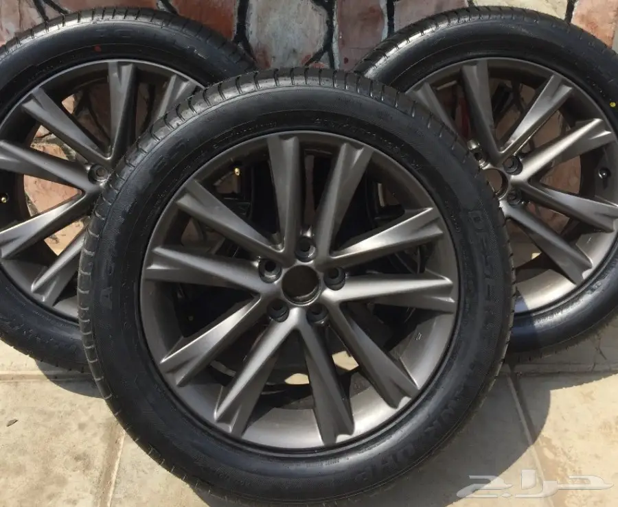 جنوط جيب لكزس RX 2015 الشكل الفل مع كفرات  (image 1)