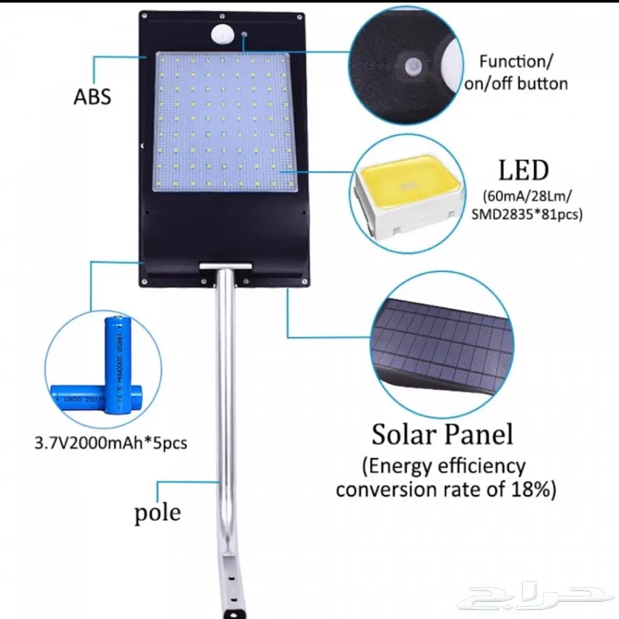 كشاف طاقة شمسية  (image 2)