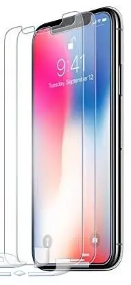   استكر شاشة قزاز ايفون X iphone مع جرم  (image 1)