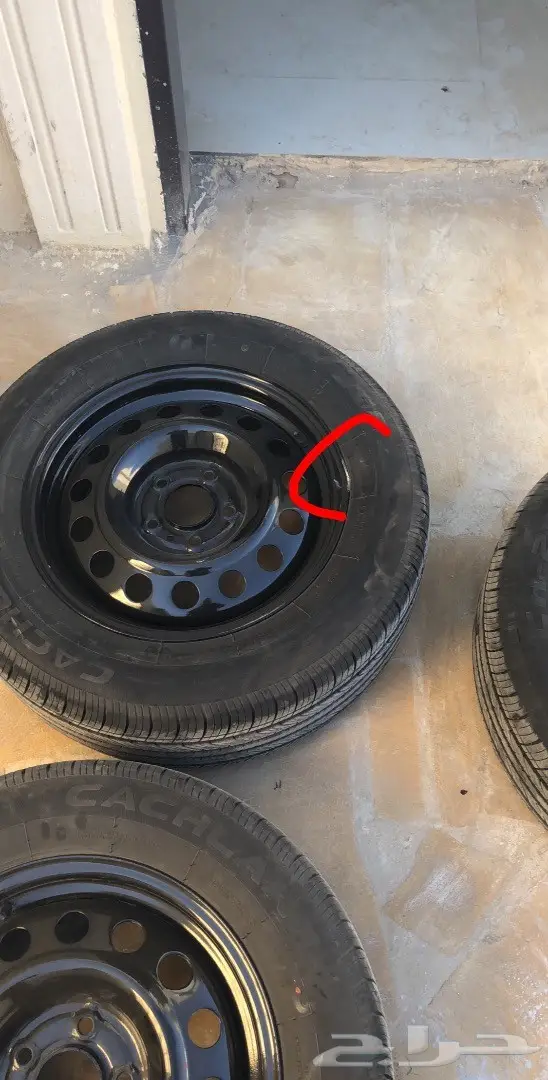 للبيع كفرات مع جنوطها مقاس 16 أخت الجديدة