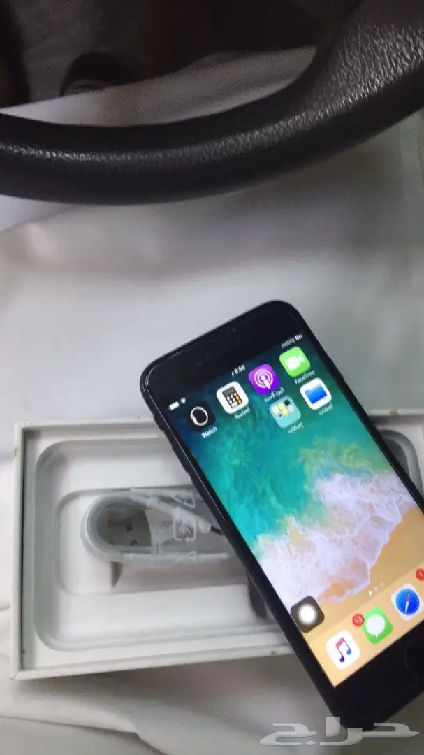 7ايفون 128 قيقا ( اسود مطفي) عادي (image 2)