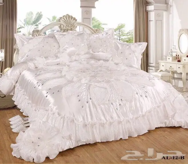 مفارش عرايسي ساتان 11 قطعة روعة مرة ب330 ريال (image 10)