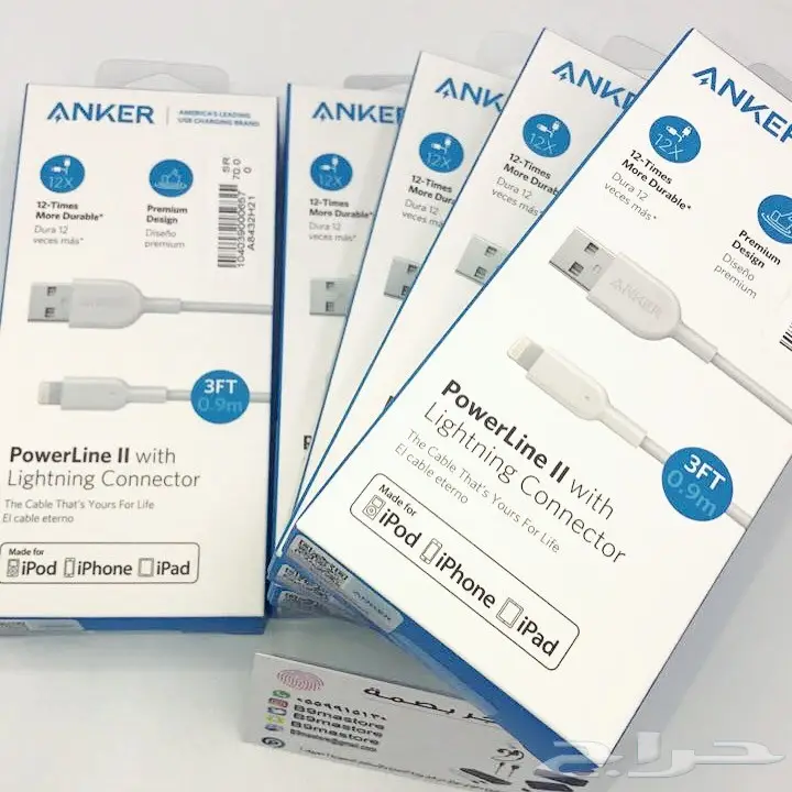 كيابل شحن ايفون انكر الأصلية  (image 3)