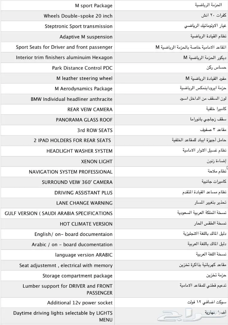 BMW X5 (3.5i) 2018 بي ام دبليو   (image 8)