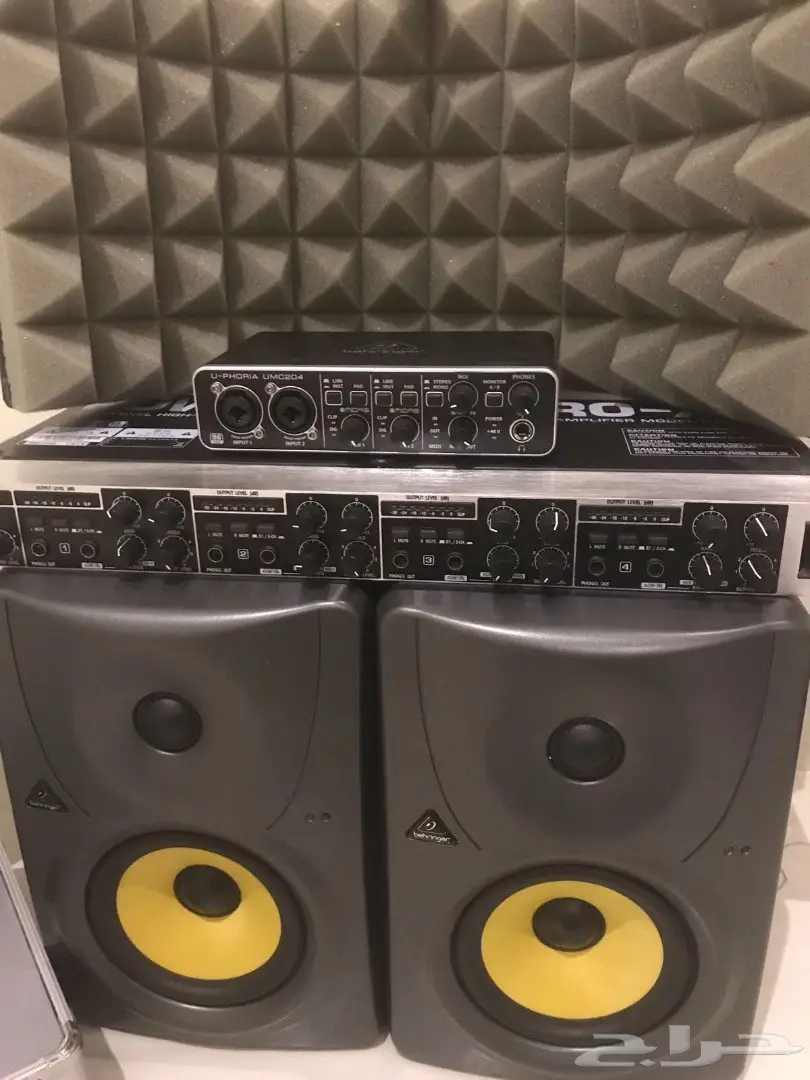 استديو منزلي ميكات وكرت صوت behringer   (image 3)
