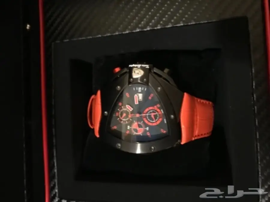 ساعة لامبرقيني جديدة ( أحمر )  (image 2)