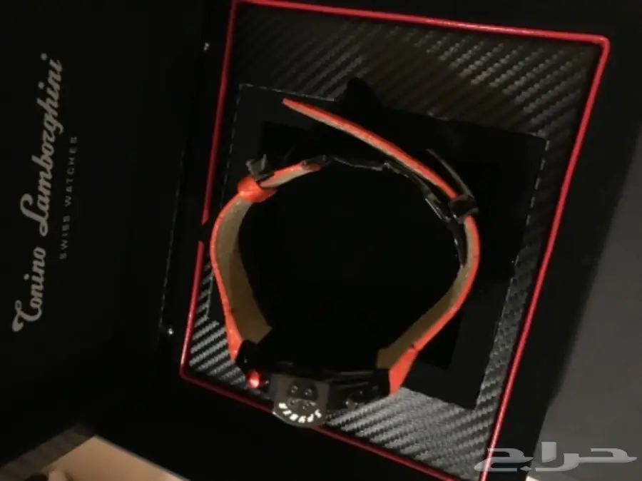 ساعة لامبرقيني جديدة ( أحمر )  (image 4)