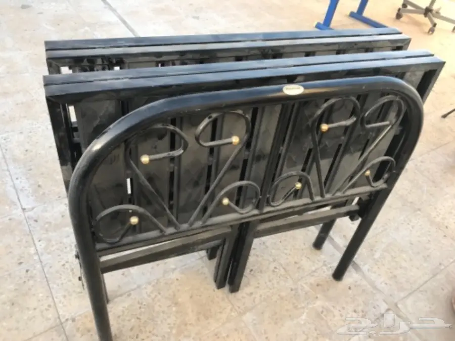 سرير حديدي قابل للطي مع المرتبه ( عدد 2 ) (image 2)