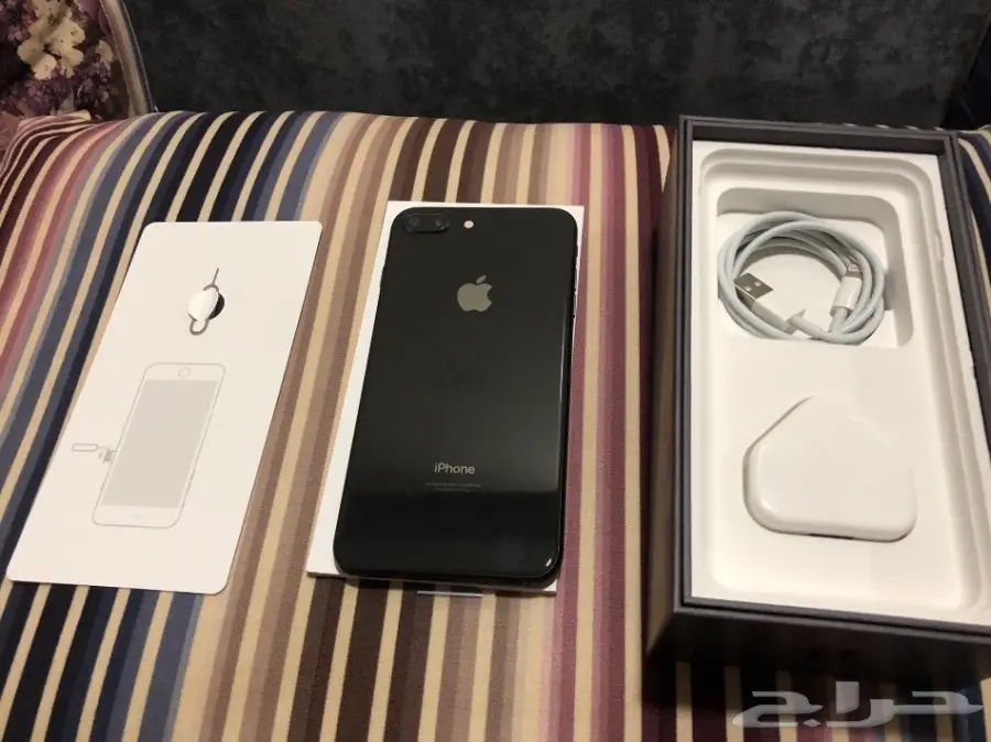 ايفون 8بلس اسود رمادي حاسبات العرب اخو الجديد