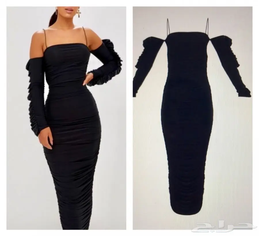 فستان اسود للبيع 