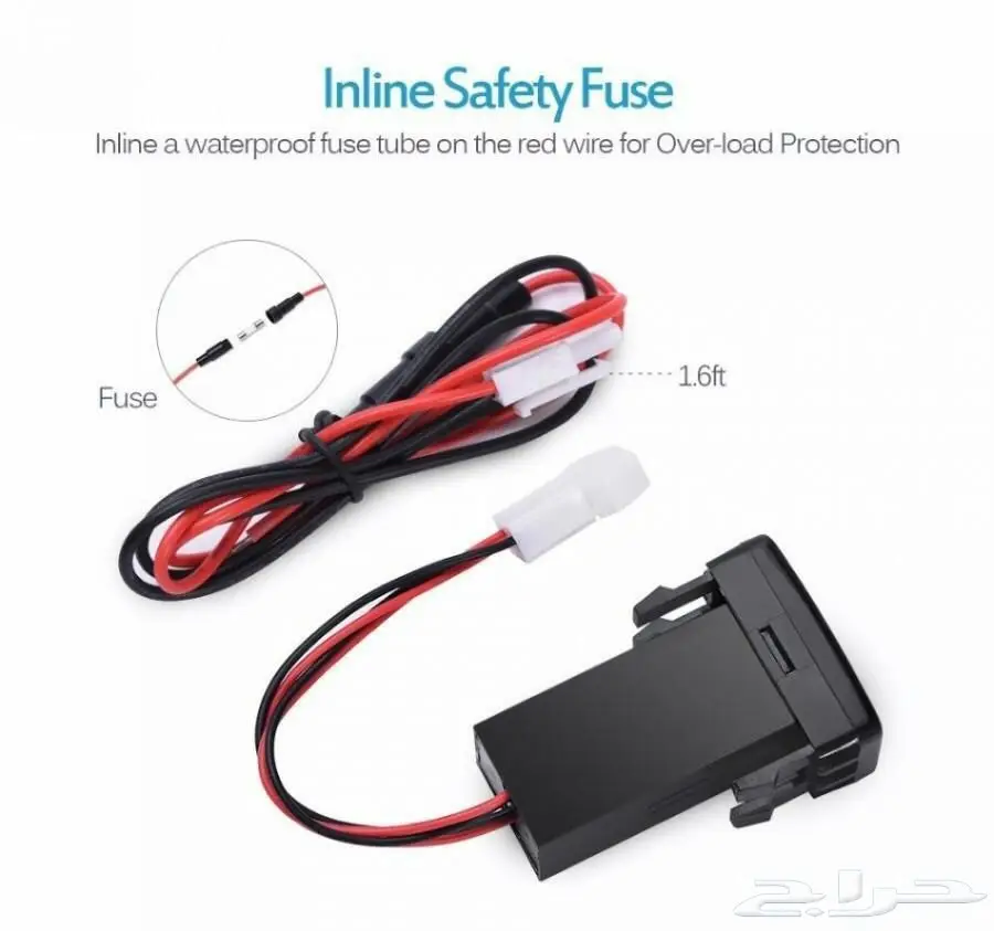 قطعة يواس بيUSB 2.1 A لجميع سيارات تويوتا (image 4)