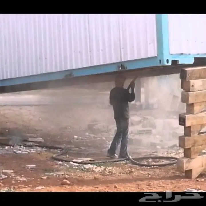 ازالة البوية القديمة والصدأ بالرش بالرمل (image 6)