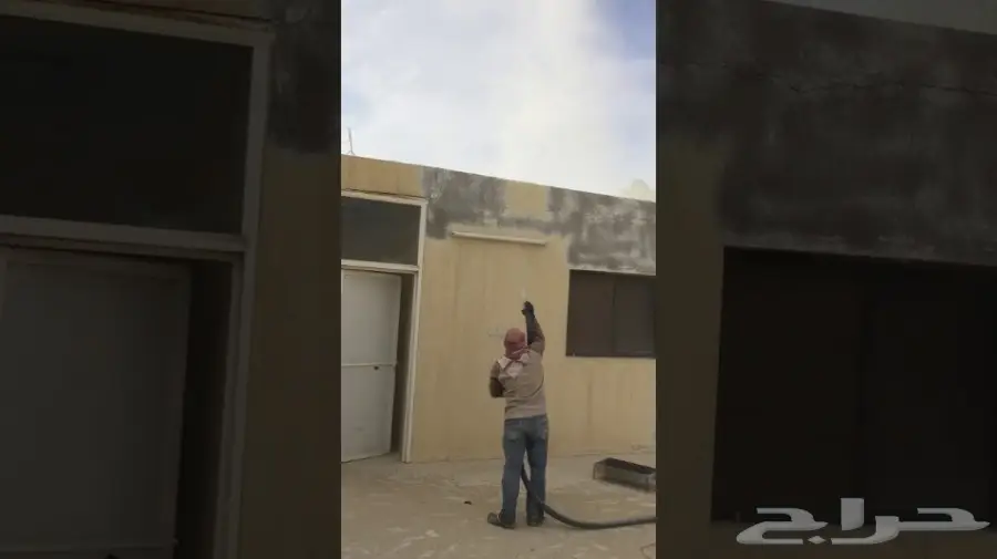 ازالة البوية القديمة والصدأ بالرش بالرمل (image 11)