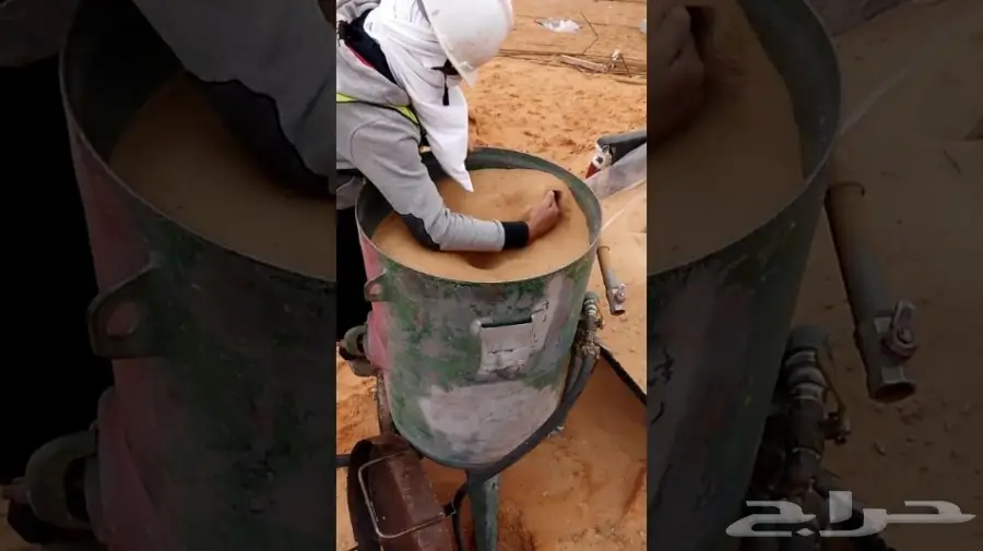 ازالة البوية القديمة والصدأ بالرش بالرمل (image 14)