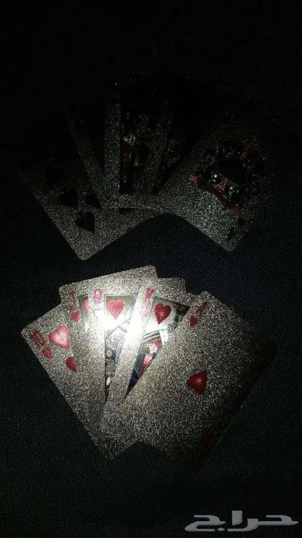 ورق البلوت الذهبي والاسود والفضي (image 5)