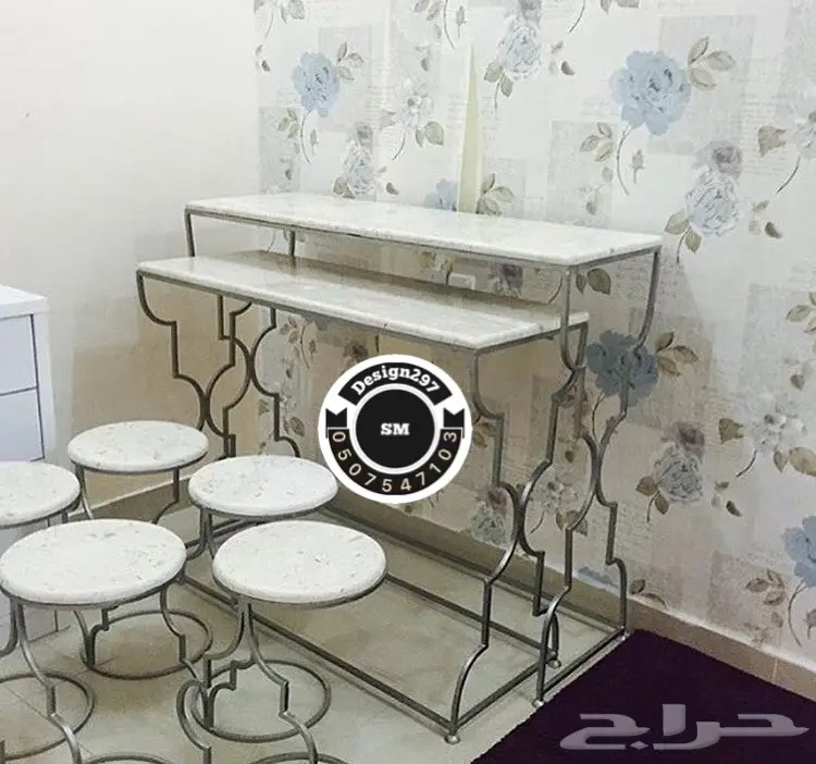 طاولات خدمه ضيافه ليزر حديد (image 11)