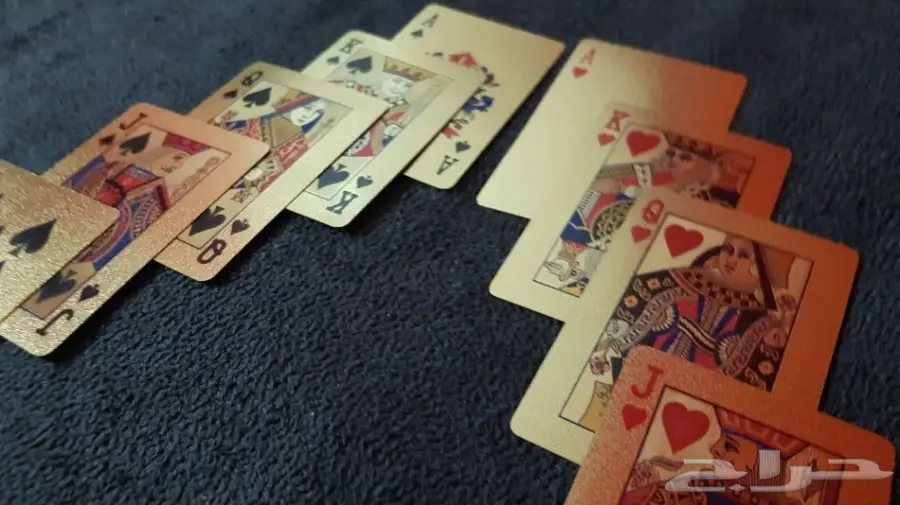 ورق البلوت الذهبي والاسود والفضي (image 7)