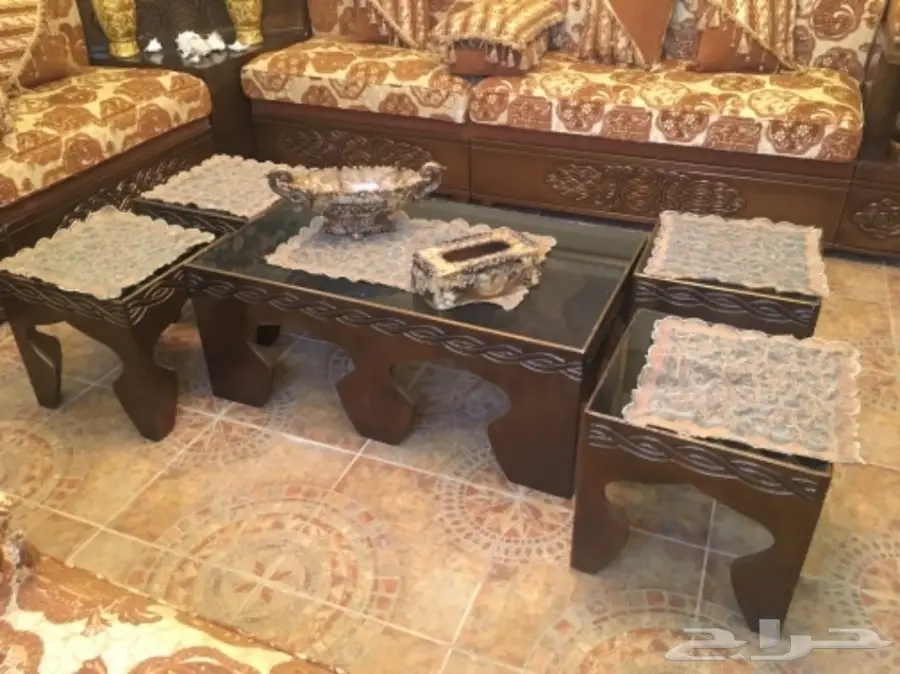 طقم كنب مغربي نظيف جدا (image 3)