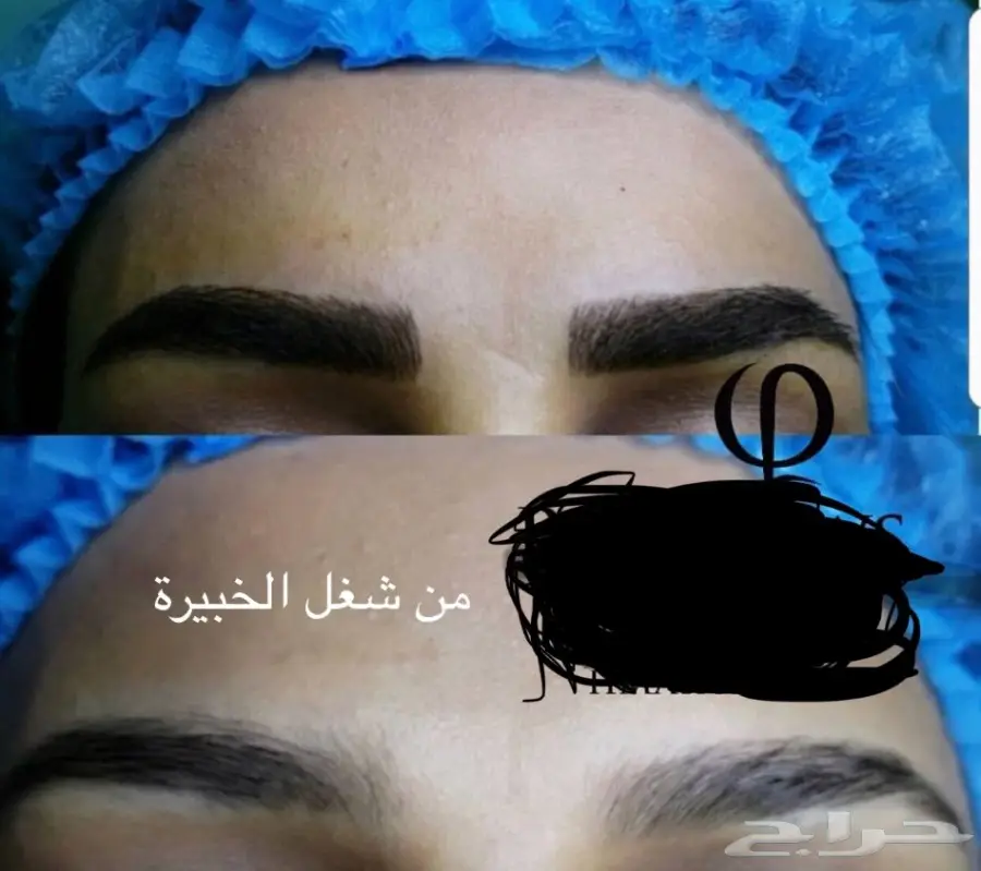 مايكروبلايدنج المكياج الثابت للحواجب بالرتوش