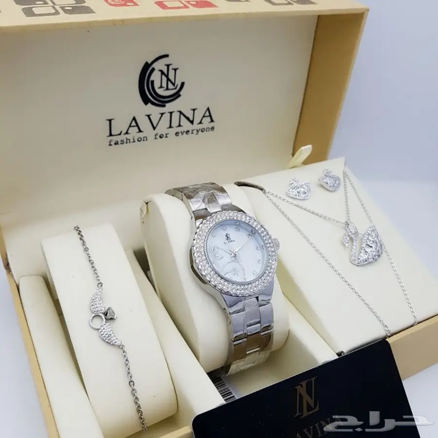  ساعات لافينا نسائي سل استيل مرة رووعة (image 6)