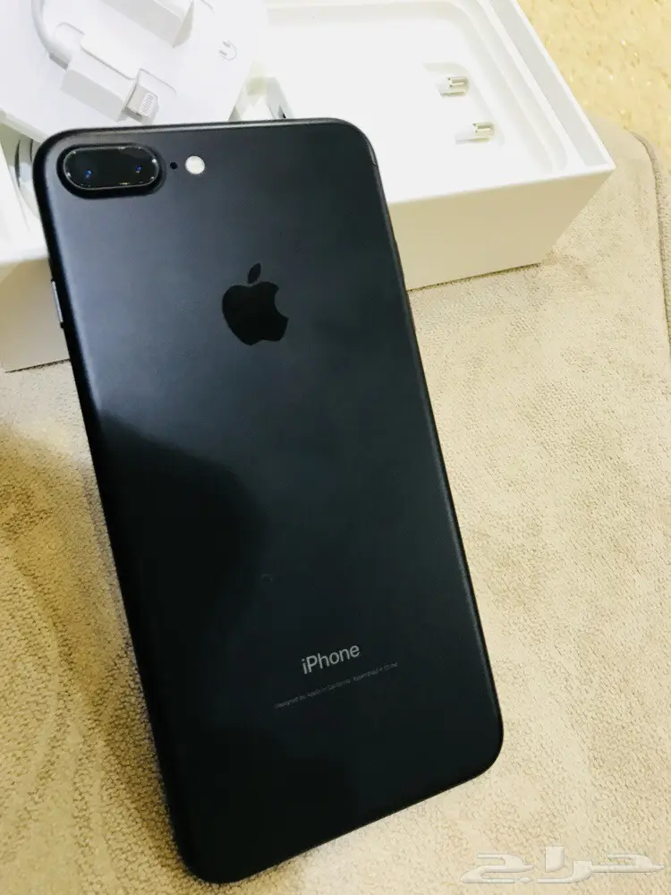 ايفون 7plus اسود نظيف جدا معاد تغليفه من ابل (image 4)