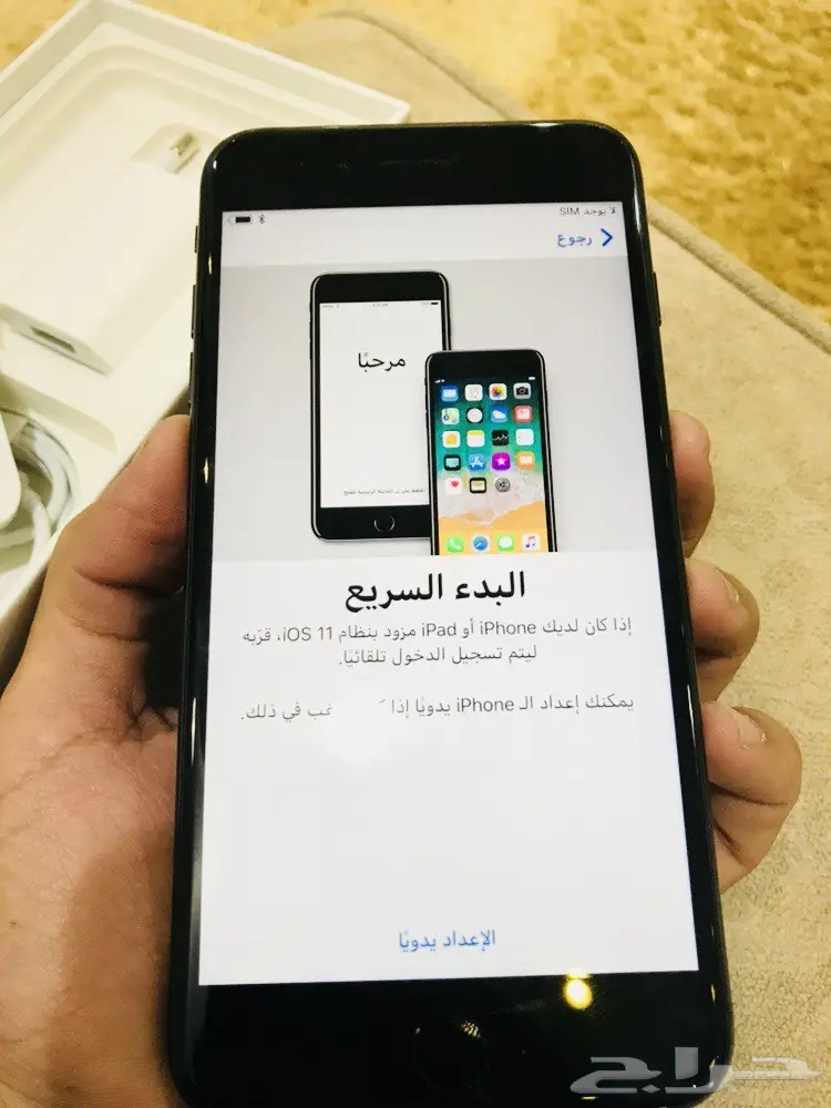 ايفون 7plus اسود نظيف جدا معاد تغليفه من ابل (image 5)