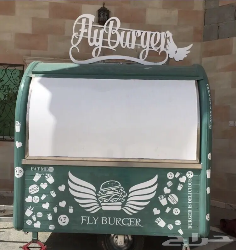 عربة برجر مجهزه بالكامل 